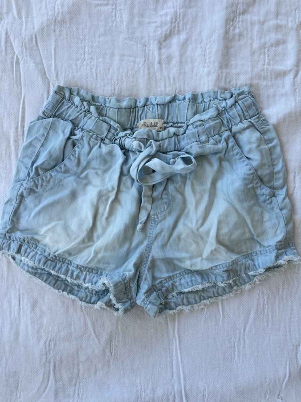 Bella Dahl Light Blue Teen/Women’s Drawstring Shorts XS